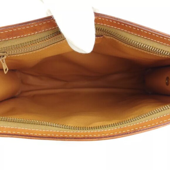 CELINE clutch bag macadam beige PVC ?~ leather Authentic used T17588 - Picture 9 of 9